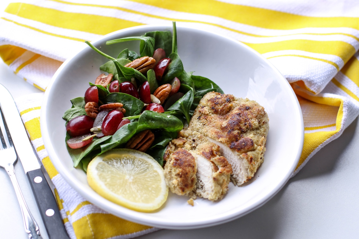 Baked Almond Crusted Chicken Breasts SoSweat